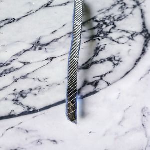 puccini tie black with grey stripes